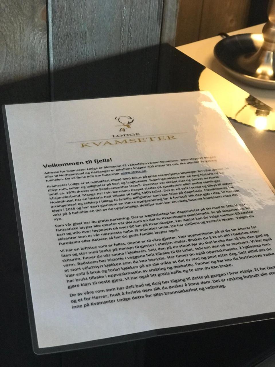 Kvamseter Lodge Eikedalen Luaran gambar